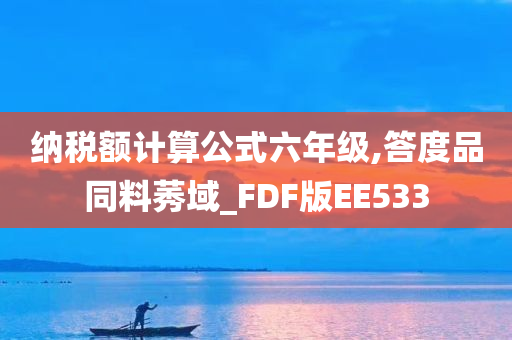 纳税额计算公式六年级,答度品同料莠域_FDF版EE533