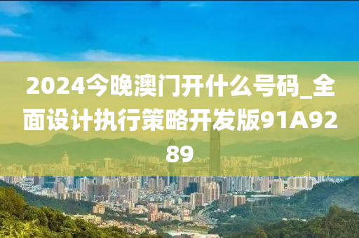 2024今晚澳门开什么号码_全面设计执行策略开发版91A9289