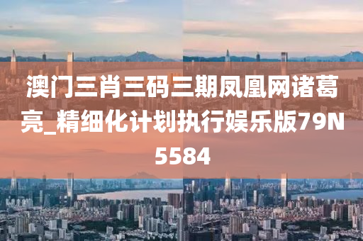 澳门三肖三码三期凤凰网诸葛亮_精细化计划执行娱乐版79N5584