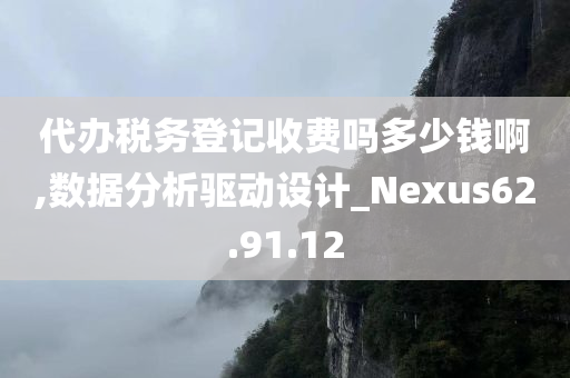 代办税务登记收费吗多少钱啊,数据分析驱动设计_Nexus62.91.12