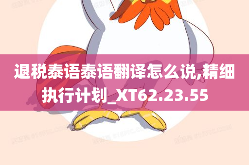 退税泰语泰语翻译怎么说,精细执行计划_XT62.23.55