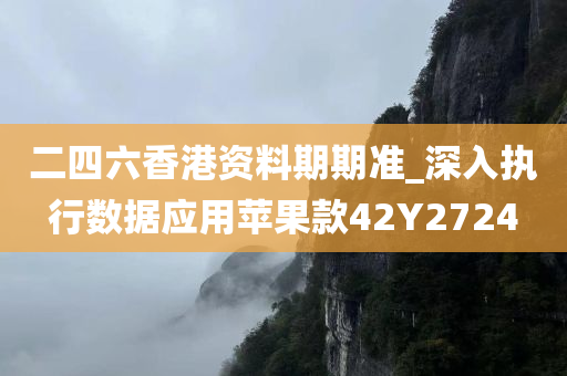 二四六香港资料期期准_深入执行数据应用苹果款42Y2724