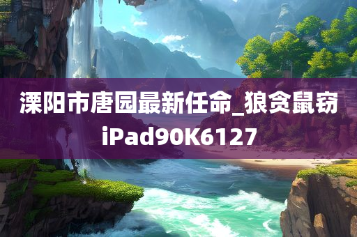 溧阳市唐园最新任命_狼贪鼠窃iPad90K6127