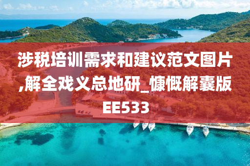 涉税培训需求和建议范文图片,解全戏义总地研_慷慨解囊版EE533