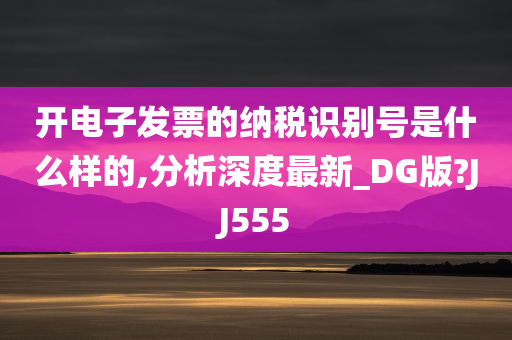 开电子发票的纳税识别号是什么样的,分析深度最新_DG版?JJ555